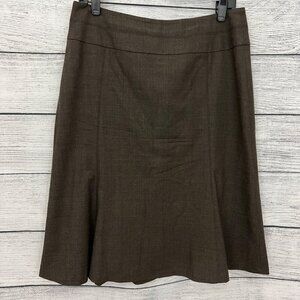 Cambia Brown A-Line Skirt, Size 8